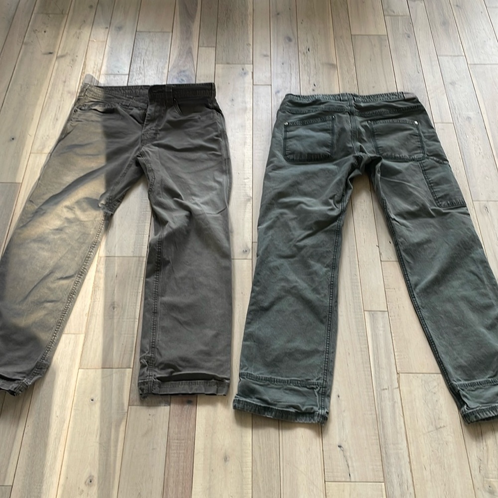 Prana Men's Chinos in Brown and Gray